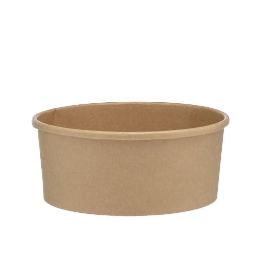 ΧΑΡΤΙΝΟ ΚΟΥΤΙ KRAFT ΣΑΛΑΤΑΣ ΣΤΡΟΓΓΥΛΟ 1100ml Φ15cm 50ΤΕΜ