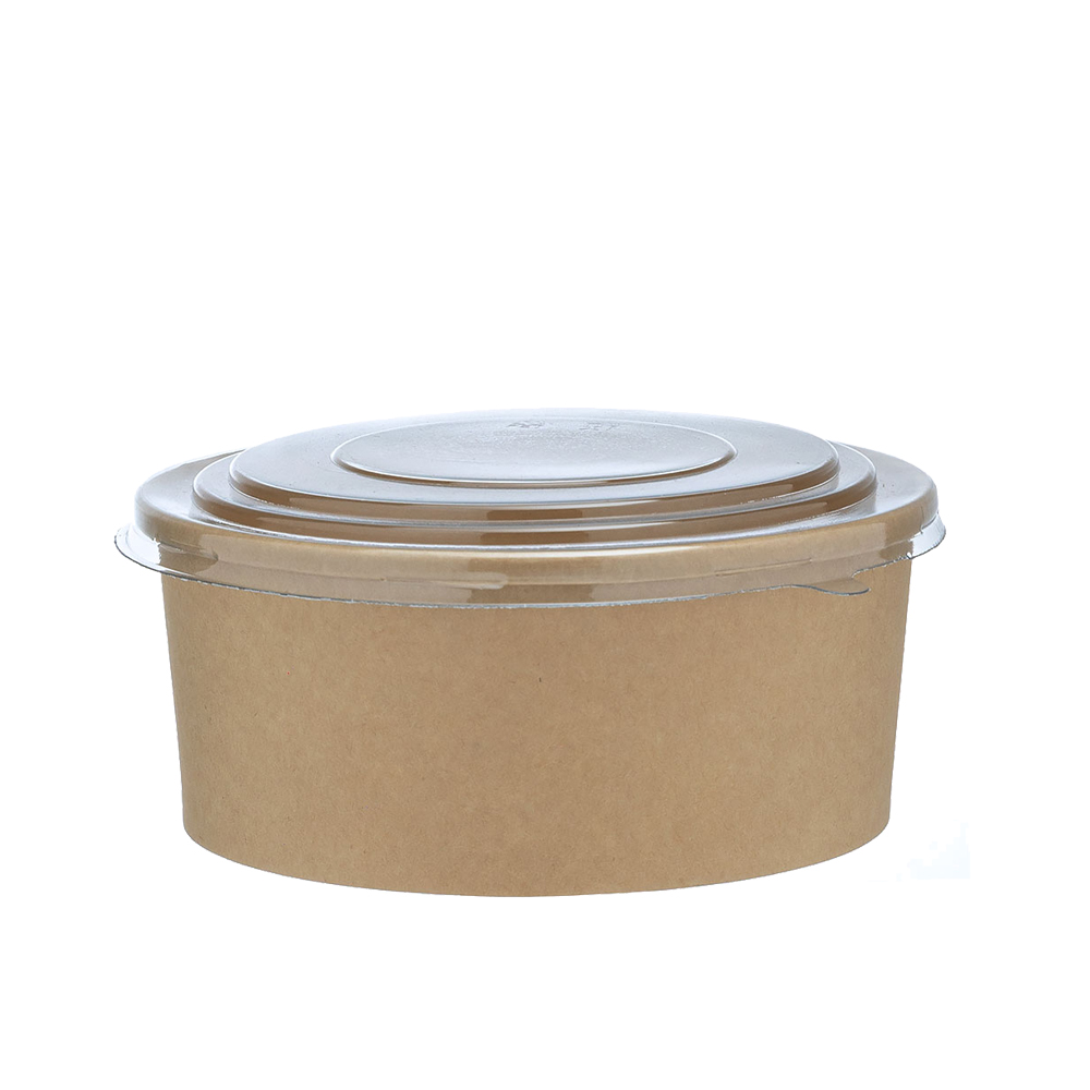 ΧΑΡΤΙΝΟ ΚΟΥΤΙ KRAFT ΣΑΛΑΤΑΣ ΣΤΡΟΓΓΥΛΟ 1100ml Φ15cm 50ΤΕΜ