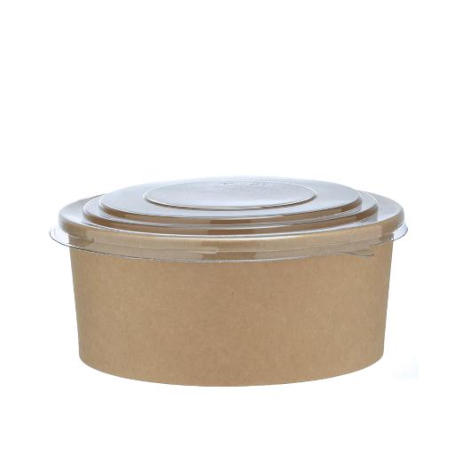 ΧΑΡΤΙΝΟ ΚΟΥΤΙ KRAFT ΣΑΛΑΤΑΣ ΣΤΡΟΓΓΥΛΟ 1100ml Φ15cm 50ΤΕΜ