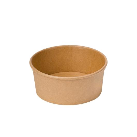 ΚΟΥΤΙ ΣΑΛΑΤΑΣ KRAFT ΣΤΡΟΓΓΥΛΟ (750ml) 15x5,9cm ΚΑΦΕ 50ΤΕΜ