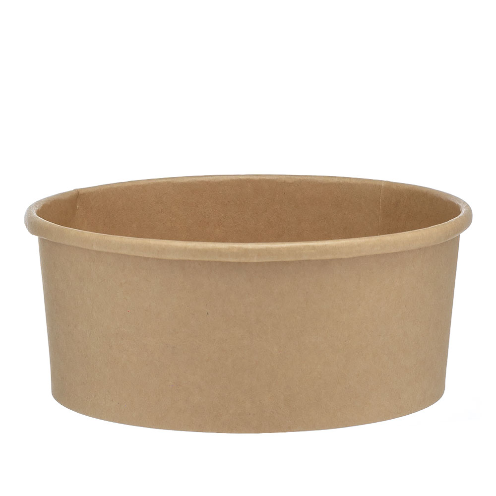 ΧΑΡΤΙΝΟ ΚΟΥΤΙ KRAFT ΣΑΛΑΤΑΣ ΣΤΡΟΓΓΥΛΟ 1000ml Φ15cm 50ΤΕΜ