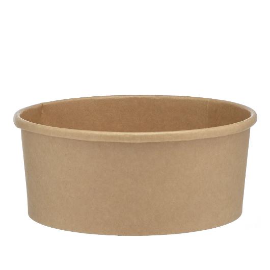 ΧΑΡΤΙΝΟ ΚΟΥΤΙ KRAFT ΣΑΛΑΤΑΣ ΣΤΡΟΓΓΥΛΟ 1000ml Φ15cm 50ΤΕΜ