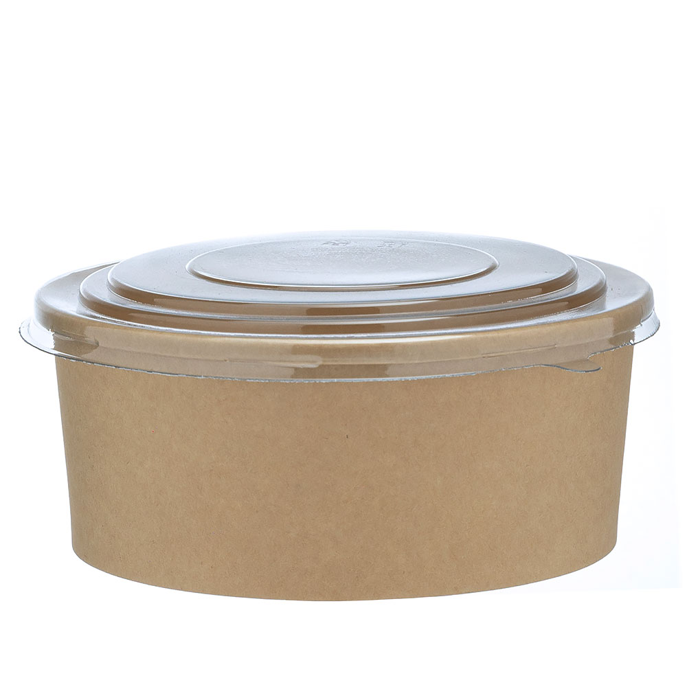 ΧΑΡΤΙΝΟ ΚΟΥΤΙ KRAFT ΣΑΛΑΤΑΣ ΣΤΡΟΓΓΥΛΟ 1000ml Φ15cm 50ΤΕΜ