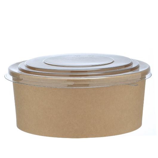 ΧΑΡΤΙΝΟ ΚΟΥΤΙ KRAFT ΣΑΛΑΤΑΣ ΣΤΡΟΓΓΥΛΟ 1000ml Φ15cm 50ΤΕΜ