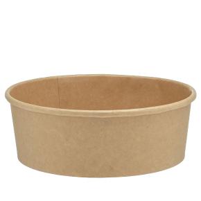 ROUND PAPER PACK KRAFT SALAD 1300ml D18.5x7cm 50pcs