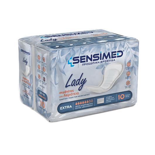 ΣΕΡΒΙΕΤΑ ΕΛΑΦΡΙΑΣ ΑΚΡΑΤΕΙΑΣ EXTRA SENSIMED LADY 10ΤΕΜ
