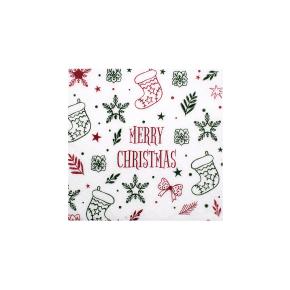 ΧΑΡΤΟΠΕΤΣΕΤΑ ΧΡΙΣΤΟΥΓΕΝΝΙΑΤΙΚΗ 28Χ28 ΛΕΥΚΗ ΣΧΕΔΙΟ XMAS 700ΤΕΜ