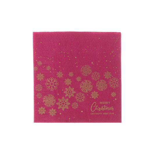 ΧΑΡΤΟΠΕΤΣΕΤΑ ΠΟΛΥΤΕΛΕΙΑΣ 33Χ33 ΜΠΟΡΝΤΩ ΜΕ ΣΧΕΔΙΟ ΧΡΥΣΕΣ ΝΙΦΑΔΕΣ 85ΤΕΜ