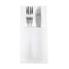 CUTLERY SLEEVES 40cm LUXURY AIRLAID WHITE COLOR 75pcs FINEZZA-1