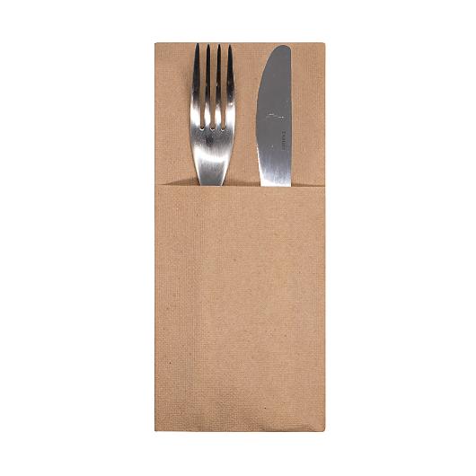 CUTLERY SLEEVES 38cm LINESS 2ply ECO-GREEN 100pcs FINEZZA