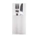 CUTLERY SLEEVES 38cm LINESS 2ply WHITE 100pcs FINEZZA-1