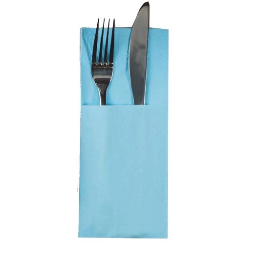 NAPKIN ENVELOPE 40cm LUXURY 2-PLY BLUE 100pcs FINEZZA
