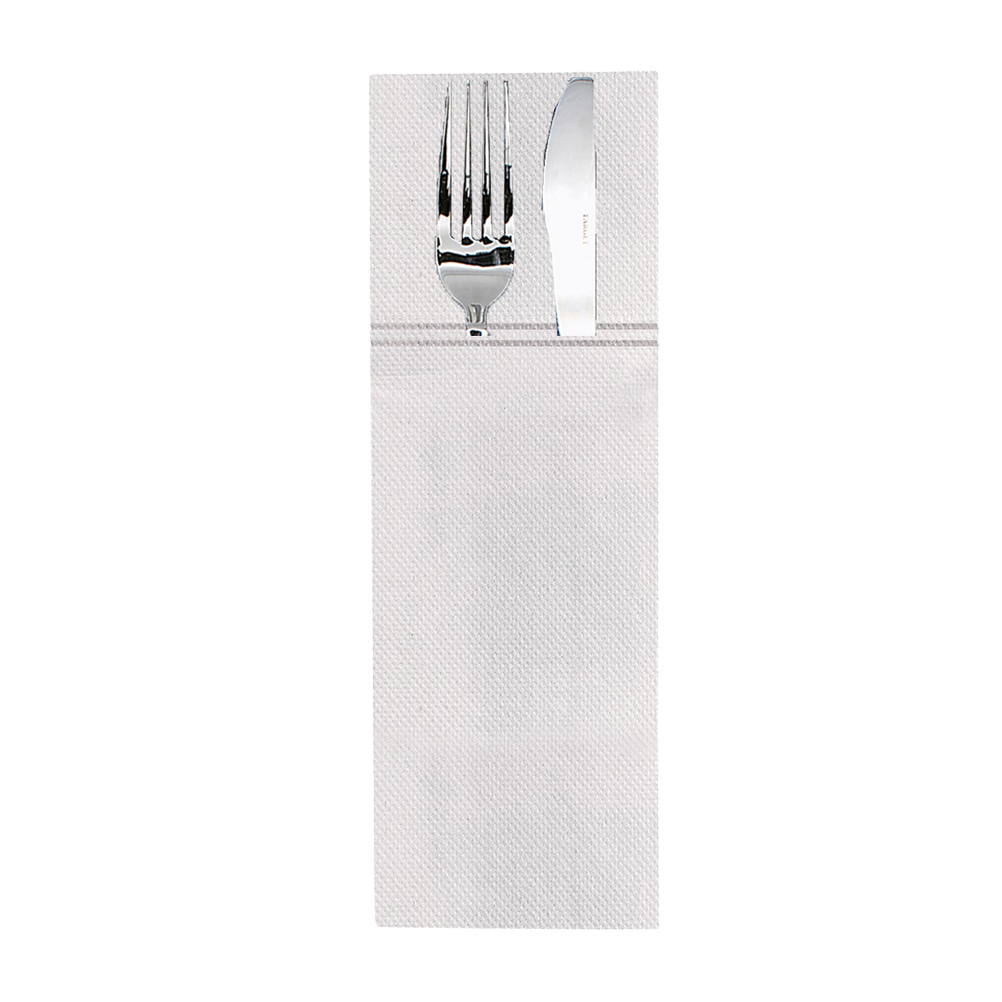 NAPKIN ENVELOPE WHITE 40cm POINT TO POINT CLOSED SLIM 90pcs