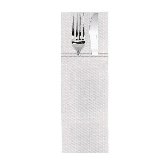 NAPKIN ENVELOPE WHITE 40cm POINT TO POINT CLOSED SLIM 90pcs