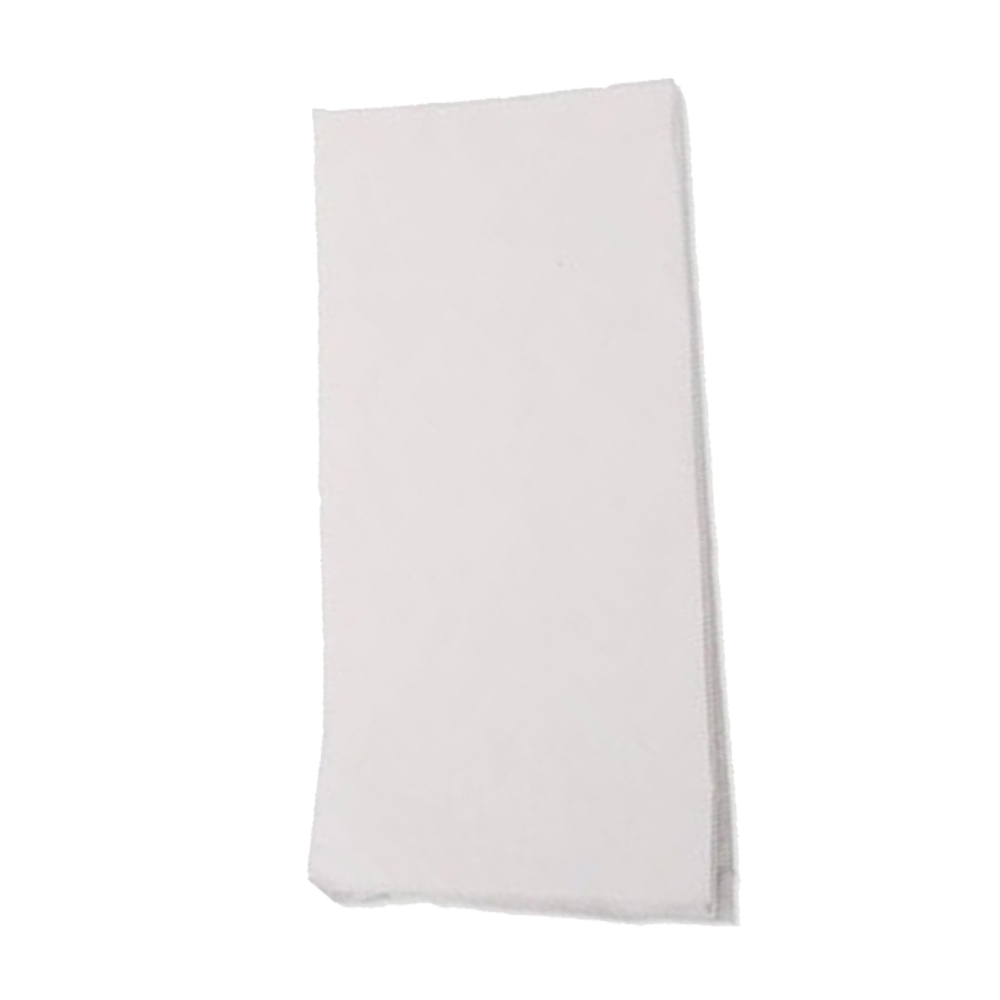 WHITE NAPKIN 40cm BOOK FOLD POINT TO POINT 75pcs