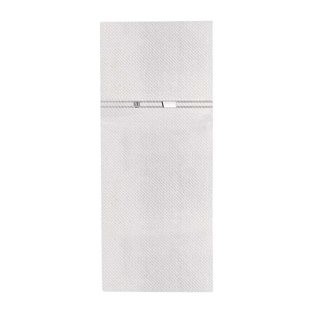CUTLERY SLEEVES 40cm LUXURY AIRLAID WHITE COLOR 75pcs