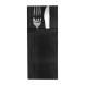 NAPKIN ENVELOPE BLACK 40cm POINT TO POINT CLOSED 75pcs-1