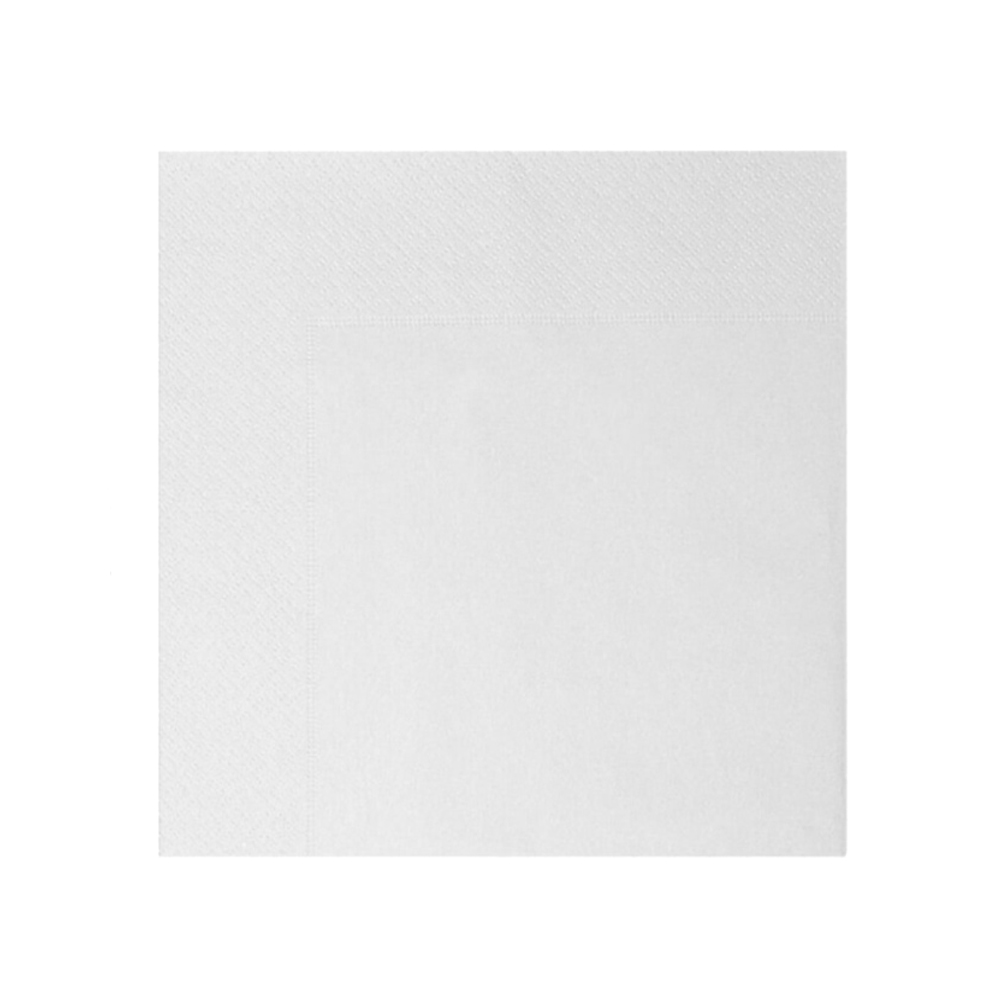 LUXURY NAPKIN 2PLY 40X40 WHITE 100pcs
