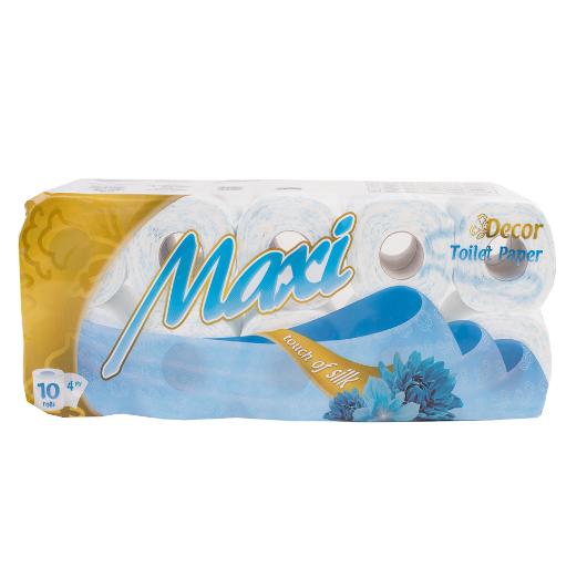 TOILET PAPER 4 SHEETS ROLL 120gr DECO 10pcs MAXI