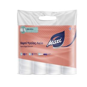 ΧΑΡΤΙ ΥΓΕΙΑΣ 2ΦΥΛΛΩΝ ΡΟΛΟ 170gr FLAT 12ΤΕΜ MAXI