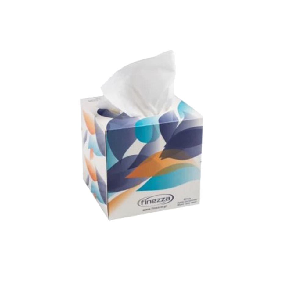 CAR TISSUES 2F WHITE CUBE 80pcs FINEZZA