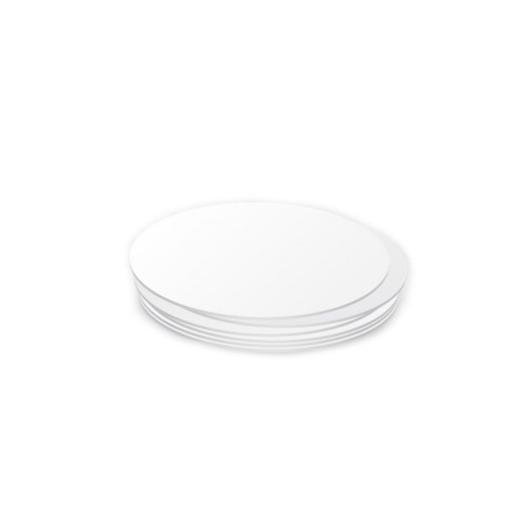 WHITE PAPER COASTER OF 6 SHEET F9cm WITH PE 360pcs
