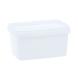 PLASTIC FOOD UTENSIL RECTANGULAR WHITE (PP) 135x95x65mm (600ml) 420pcs THRACE PLASTICS-2