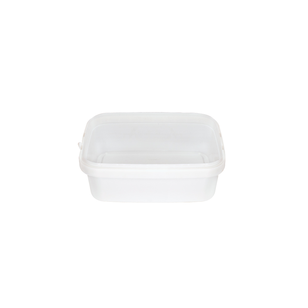 PLASTIC FOOD UTENSIL RECTANGULAR (PP) WHITE 12x9x4.2cm (250ml) TR025 576pcs THRACE PLASTICS