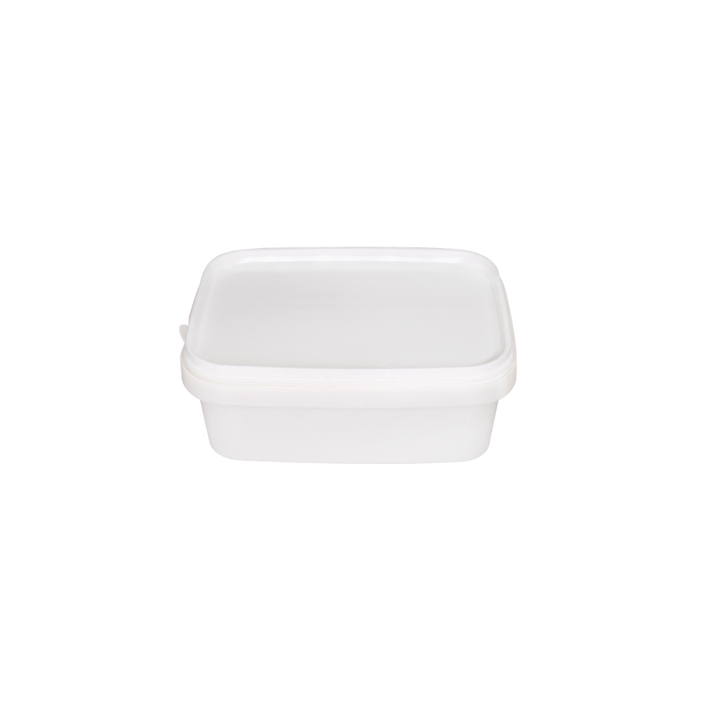 PLASTIC FOOD UTENSIL RECTANGULAR (PP) WHITE 12x9x4.2cm (250ml) TR025 576pcs THRACE PLASTICS