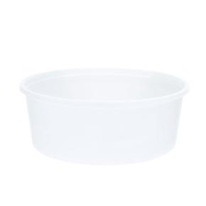 PLASTIC FOOD UTENSIL WHITE (PS)  D17.5x6.5cm (1280ml) 50pcs