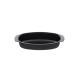 PP MICROWAVE CONTAINER OVAL BLACK 22x12x5.5cm (600ml) 50pcs-2