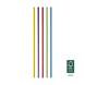 PAPER STRAWS BIO STRAIGHT COLORFUL WRAPPED 1/1 D8x210mm 500pcs-1