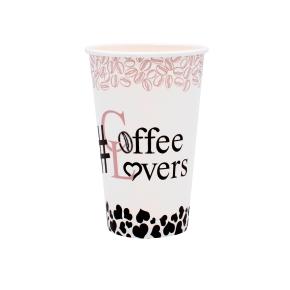 PAPER CUP ''COFFEE LOVERS'' 16oz (SW) 50pcs