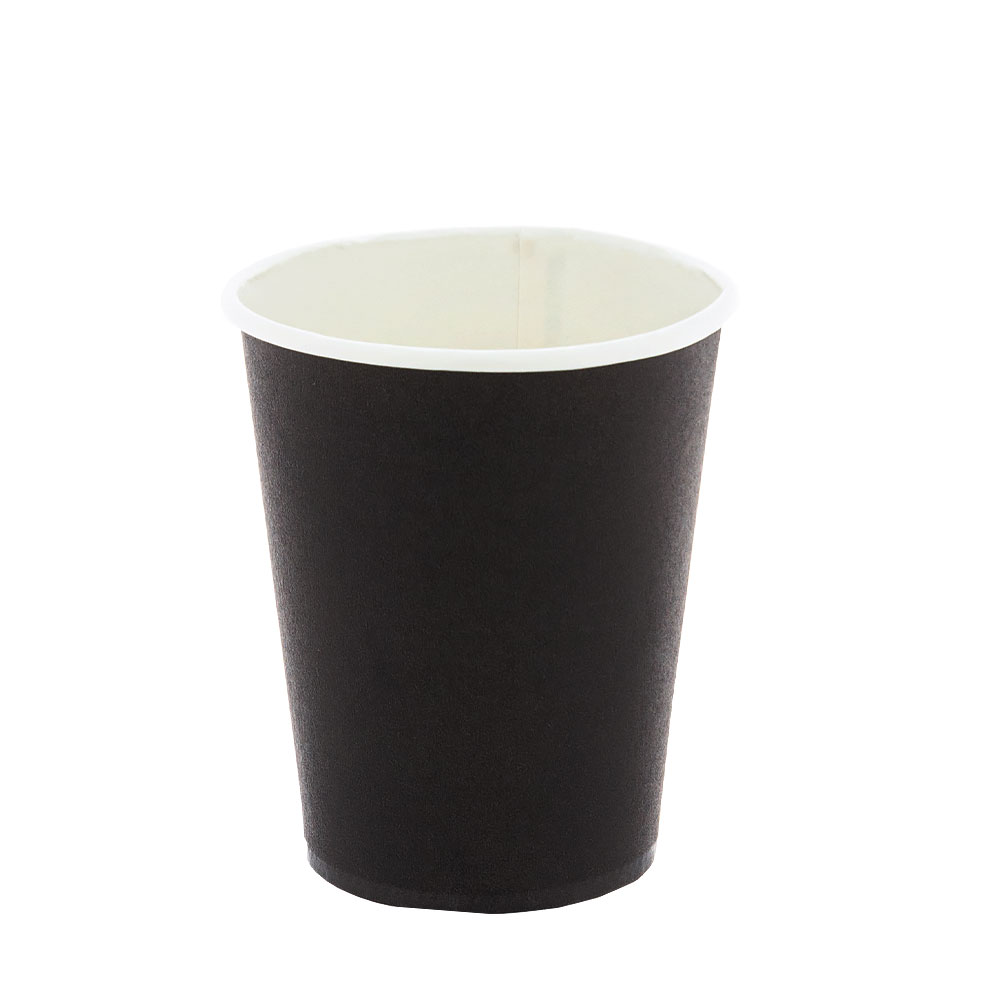 ΠΟΤΗΡΙ ΧΑΡΤΙΝΟ 8oz ΜΑΥΡΟ 50ΤΕΜ MONOTOIXO
