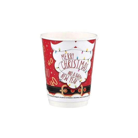 PAPER CUP "MERRY CHRISTMAS" 14oz (DW) 25pcs