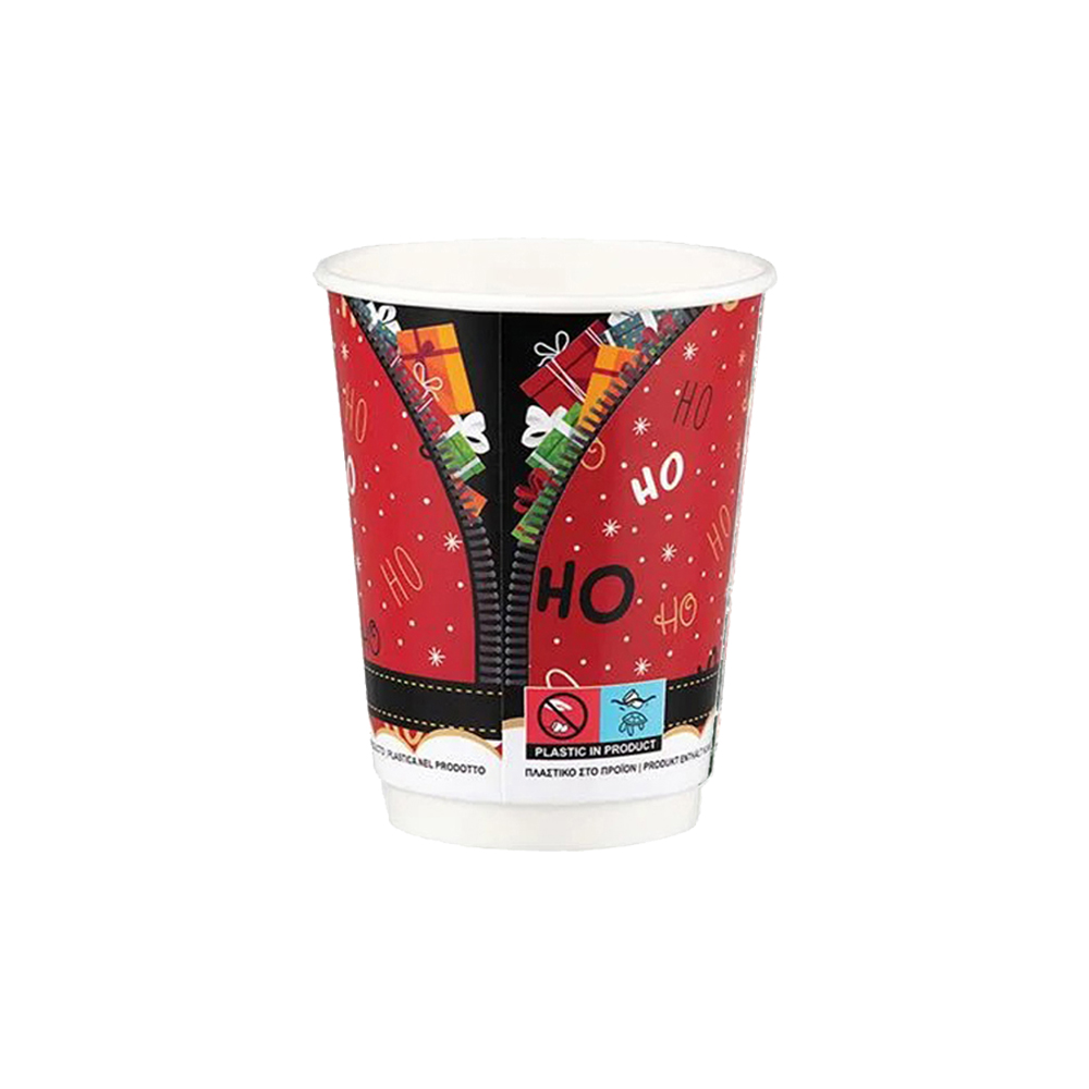 PAPER CUP "MERRY CHRISTMAS" 14oz (DW) 25pcs