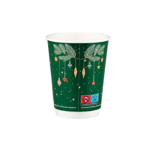 PAPER CUP "MERRY CHRISTMAS" 14oz (DW) 25pcs