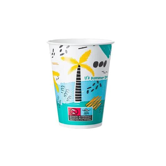 ΠΟΤΗΡΙ ΧΑΡΤΙΝΟ ''SUMMER VIBES'' 14oz (SW) ME 2PE 50ΤΕΜ