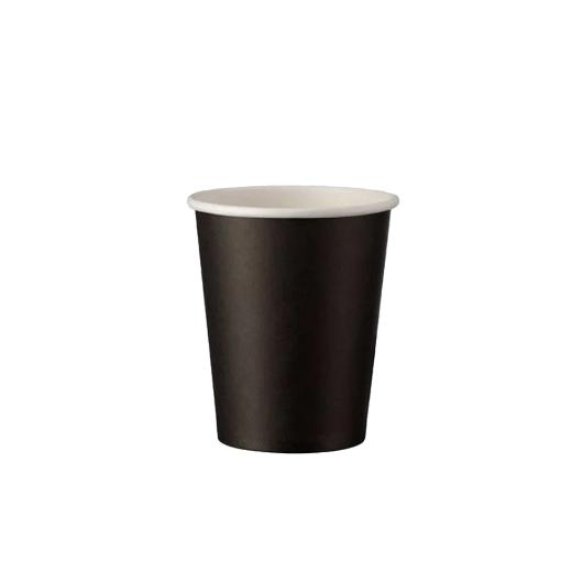 PAPER CUP BLACK 8oz (SW) 50pcs