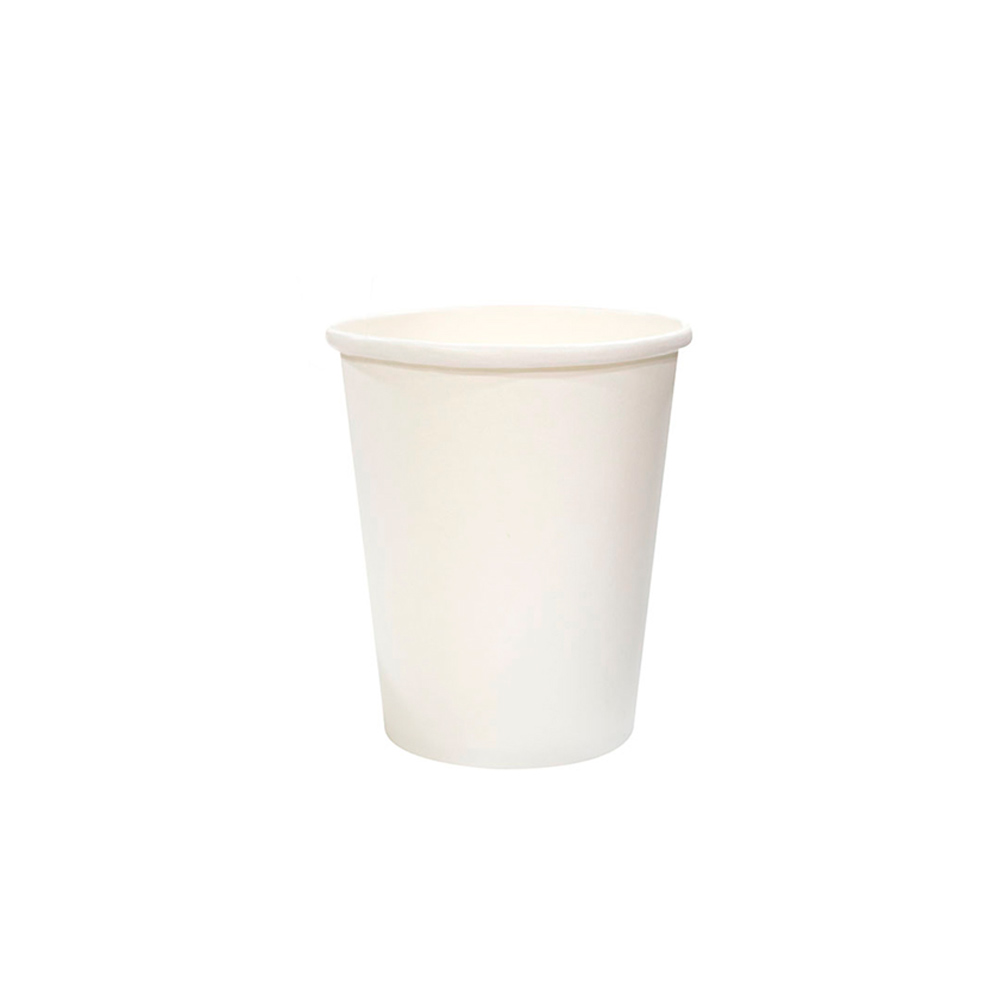 PAPER CUP WHITE 8oz (SW) 50pcs