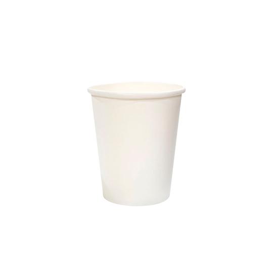 PAPER CUP WHITE 8oz (SW) 50pcs