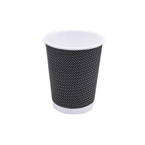 RIPPLE PAPER CUP 14oz GREY ''KNITTED'' DOUBLE WALL 25PCS