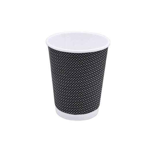 RIPPLE PAPER CUP 14oz GREY ''KNITTED'' DOUBLE WALL 25PCS
