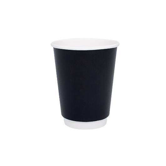 PAPER CUP BLACK MATTE 14oz (DW) 25pcs