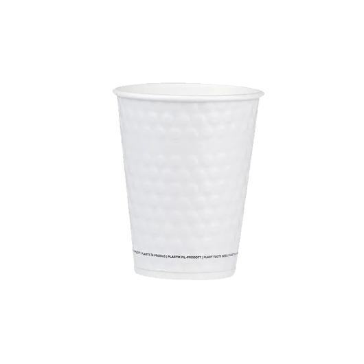 PAPER CUP ''BUBBLE'' WHITE 14oz (DW) 25pcs