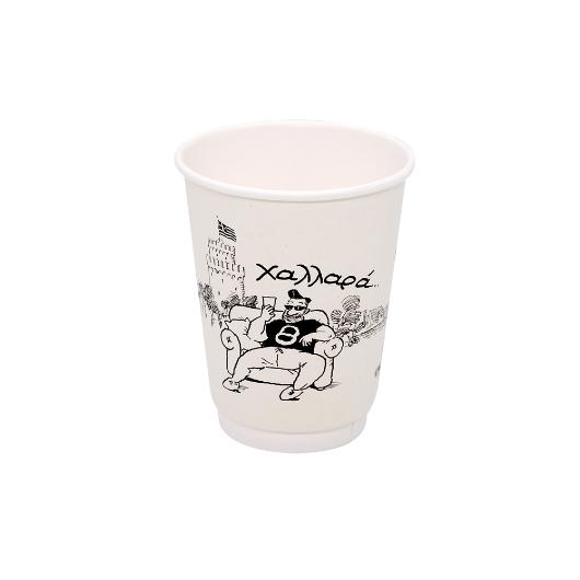 PAPER CUP "HALARA COFFEE HABITS" 14oz (DW) 20pcs