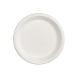 WHITE BIODEGRADABLE PLATE (SUGARCANE FIBER) 26cm 50pcs-1