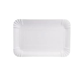 PAPER PLATE PARALLELOGRAM 11x17cm WHITE 250pcs