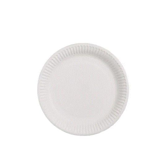 ΠΙΑΤΟ ΧΑΡΤΙΝΟ Φ18cm ΛΕΥΚΟ 20ΤΕΜ