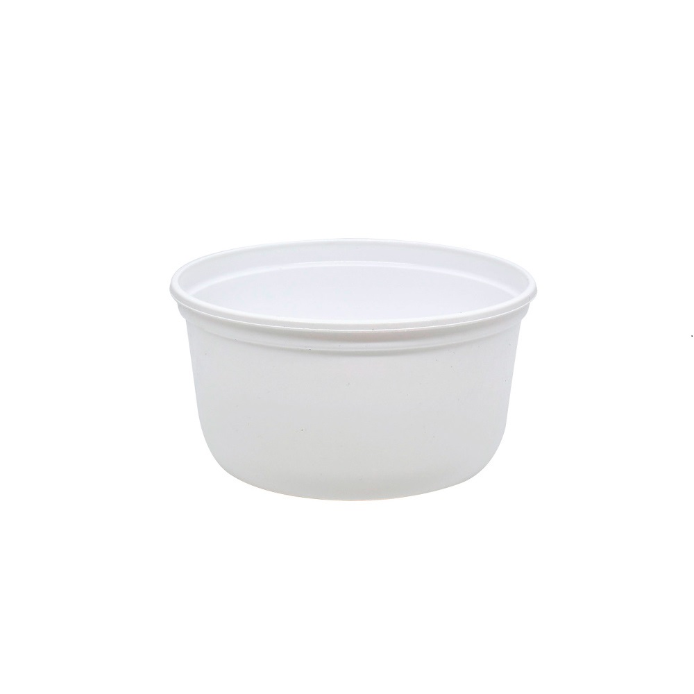 PLASTIC FOOD UTENSIL WHITE (PP) ART500 D12.7x6.4cm (500ml) 50pcs THRACE PLASTICS